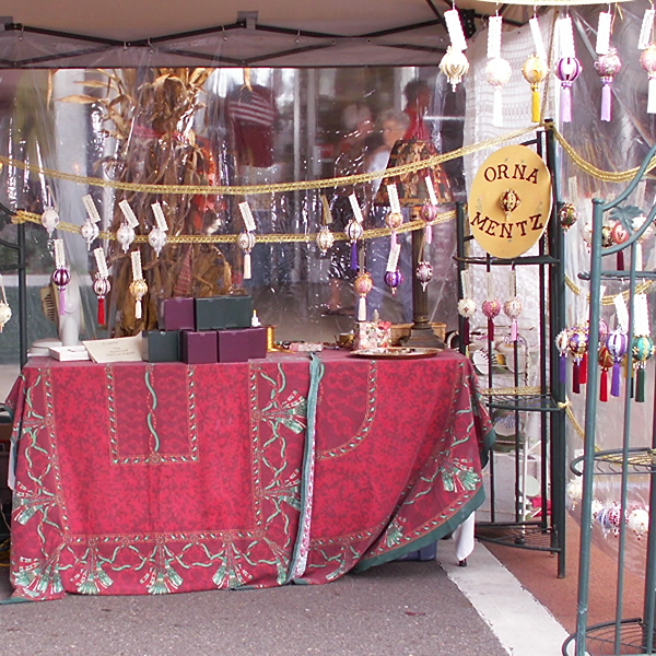 Orna Mentz booth photo at the Autumn Leaves Festival in Mt. Airy, North Carolina