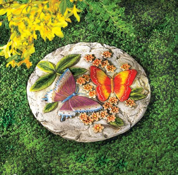 Garden accessories from wind chimes to stepping stones