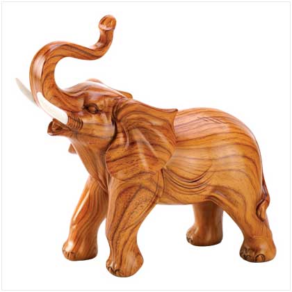 Carved Wood Elephant gorgeous high quality collective piece!